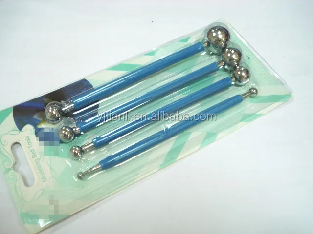 4pcs Metal Ball Cake Decorating Sugarcraft Gumpaste Flower Modelling fondant Mold