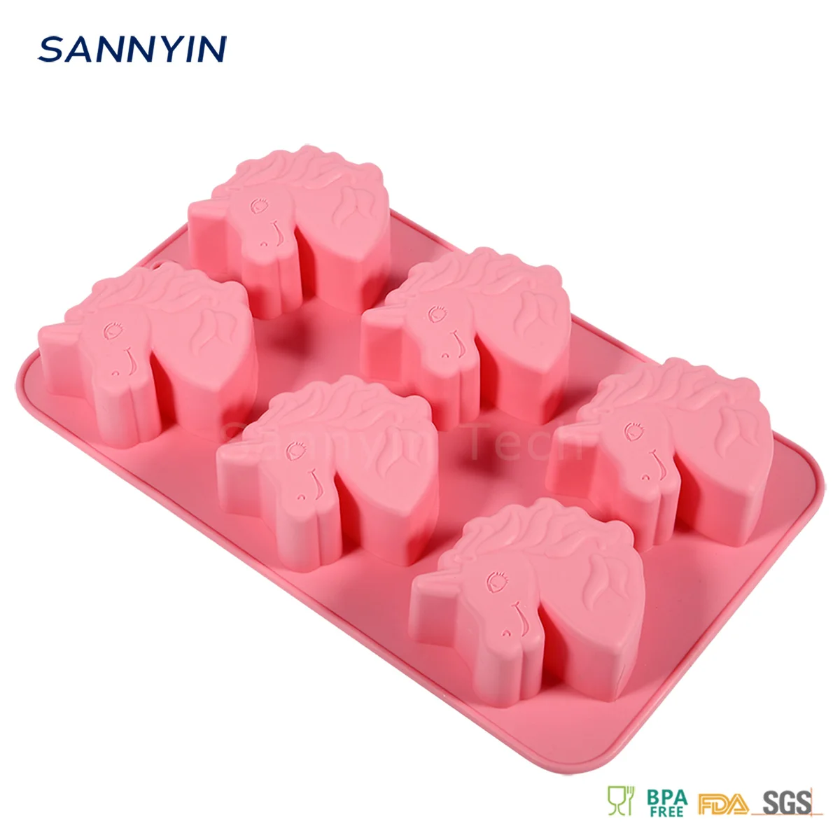 
Big Cute Pink Unicorn Chocolate Cake mold for Children Molds 