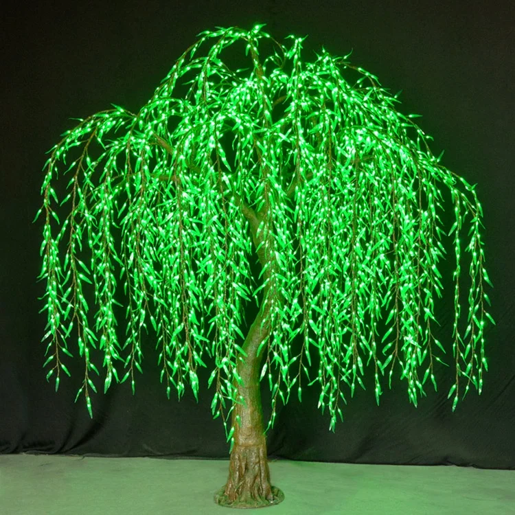 Wholesale outdoor Professional landscape artificial led weeping willow tree light
