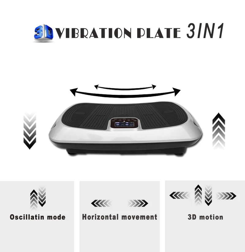 crazy fit massage vibrating plate exercise machine body building equipment professional