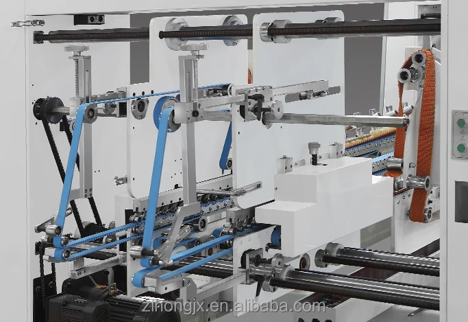 ZH-780 4 6 Corner Lock Bottom Straight Line With Pre-fold Function Folding Gluing Machine