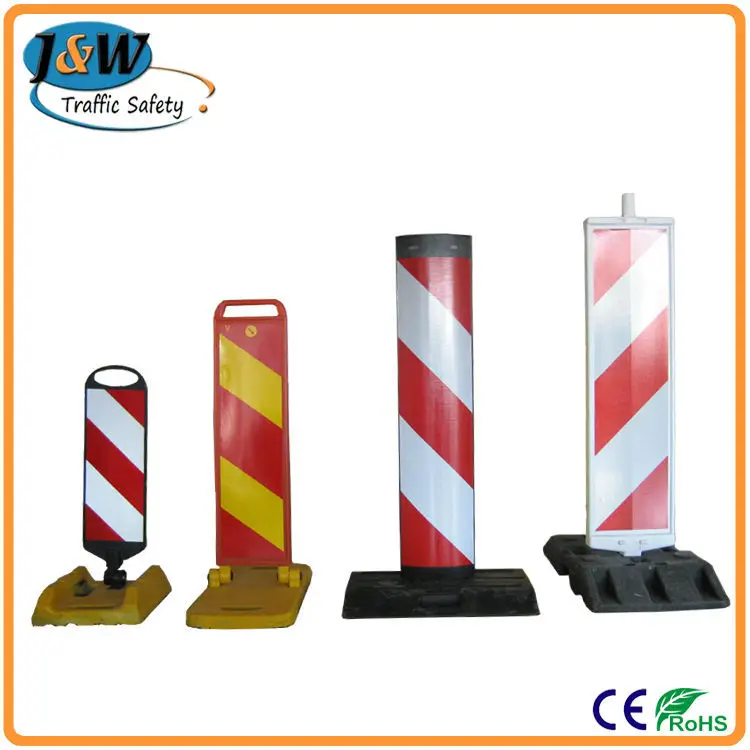 Rubber Basement Traffic Warning Road Lane Divider/Reflective Road Divider