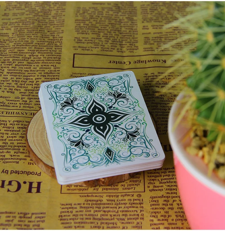 Professional Good Casino Magic Deck Cards Black Core Paper Barcode Playing Cards Printing