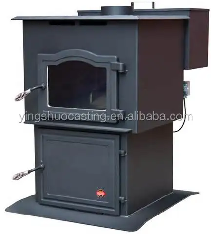 
cast iron wood burning stove with oven 