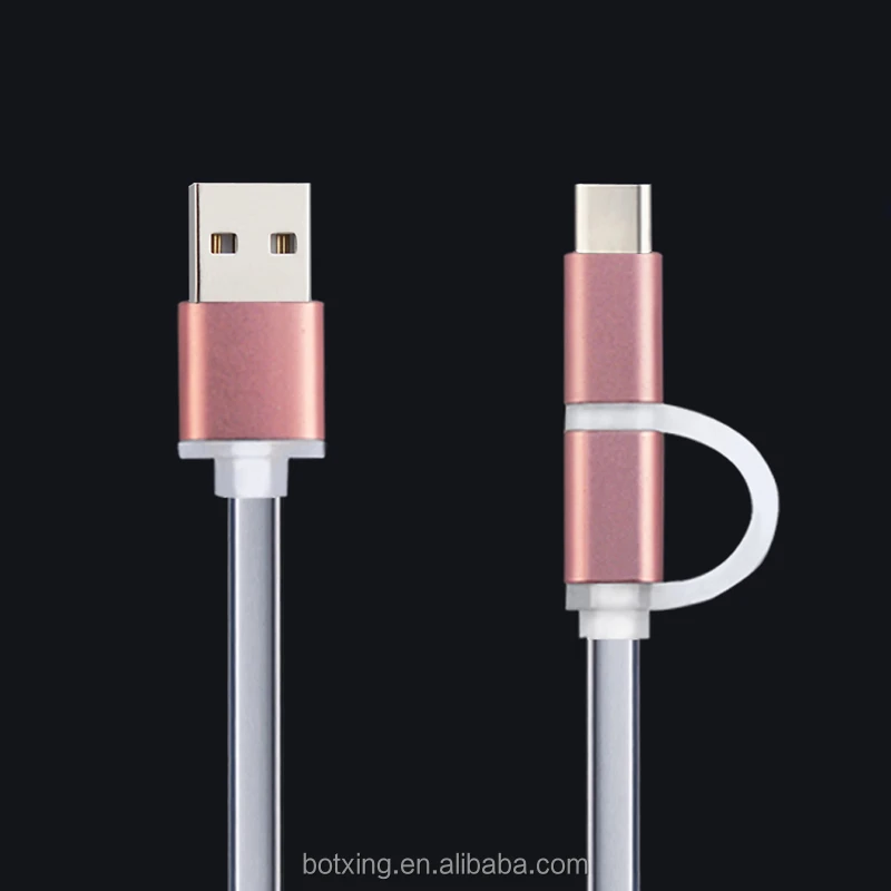 Нейлоновая оплетка 2 в 1 Micro usb + 8pin USB кабель данных кабель для зарядки для Iphone/Xiaomi/HuaweiP10 смартфон