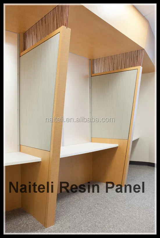 Waterproof acrylic resin sheets partition wall