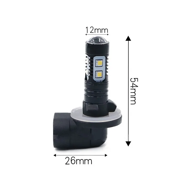 F2WORLD led Super bright Waterproof car fog light 880 881 2323 10SMD led 12V 0.2A 750LM 50W fog lamp