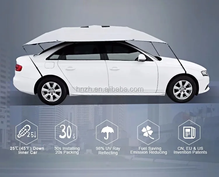 Portable Car Packing Canopy Electrical Automatic Remote Control Car Umbrella