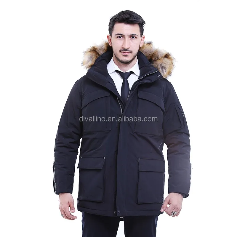 2020 Direct Factory of Fur Trim Down-Filled Parka and Winter Coat for Men