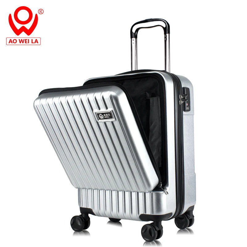 
Abs Pc Laptop Cabin Suitcase Tsa Luggage Trolley,Smart Suitcase,Luggage With Front Open Lid 