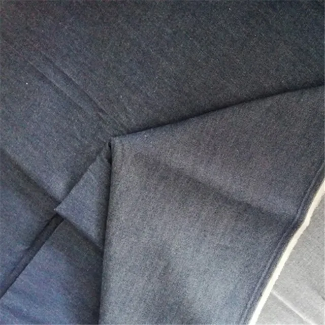 Fabric stock jean fabric roll 100% cotton indigo denim fabric 6-12OZ medium weight for denim shorts set