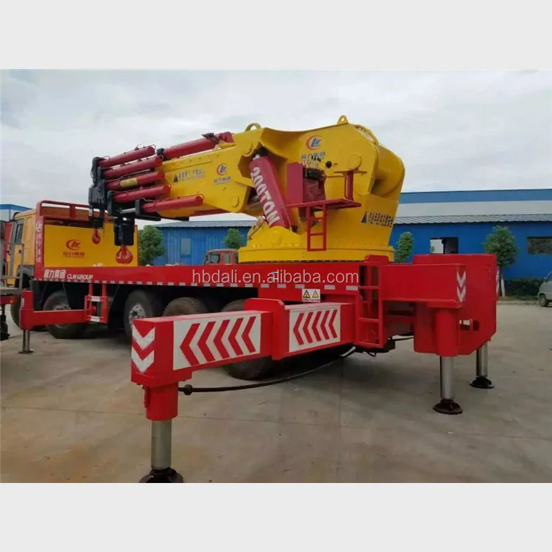 200Tons heavy Knuckle boom truck mounted crane for lifting