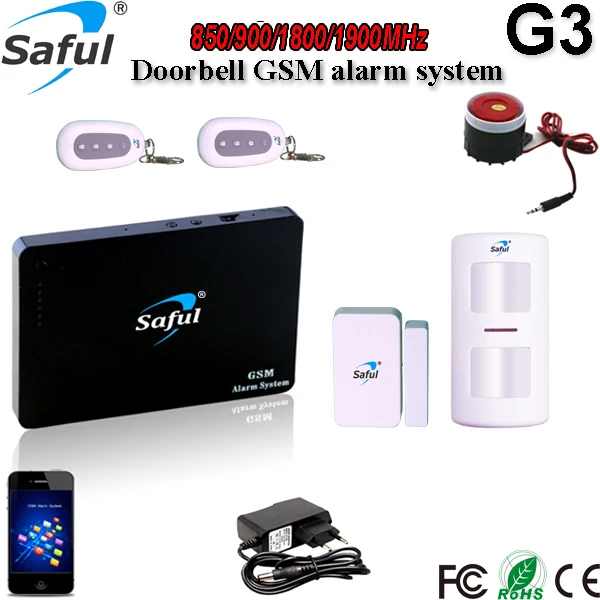 Home automation cellular jammer mobile phone GSM Alarm System G3