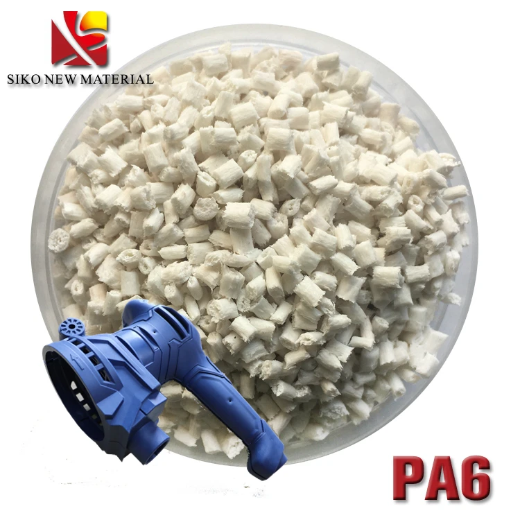 PA6 армированный стекловолокном 30% CF пластичный материал, Стеклонаполненный PA6 Нейлон 6 сырья для винтов