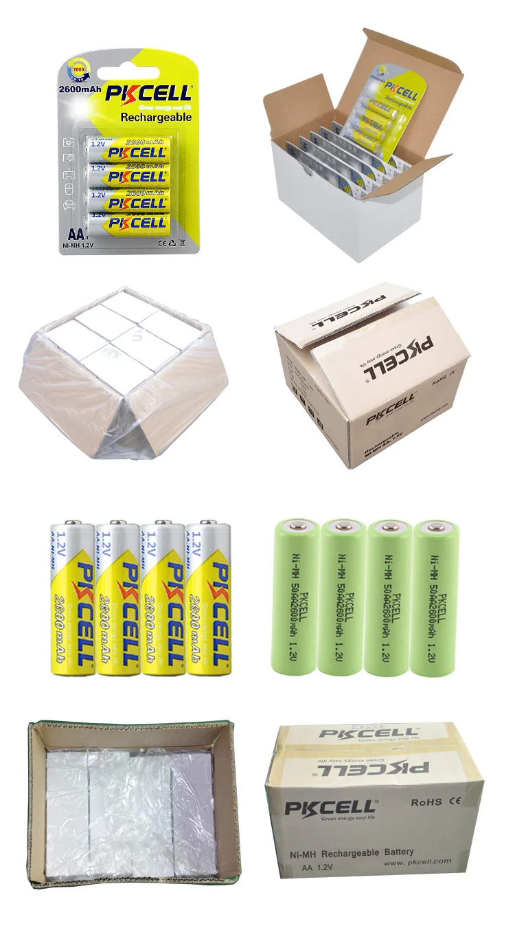 wholesale 1.2v AA size 2600mAh nimh pkcell rechargeable pack battery toys