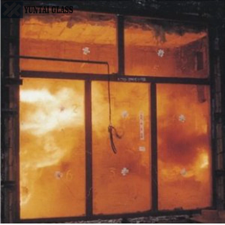 toughened 90 minutes fire rated glass for building window door