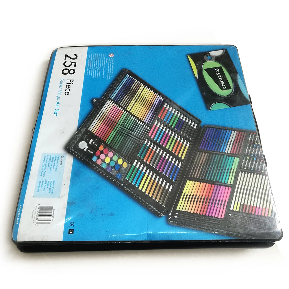 
Drawing Painting Creativity Set 258 Piece Deluxe Art for Beginners and Young Artists 47*47*4.0CM 6-12 Ages 5000sets ZT-AS258 