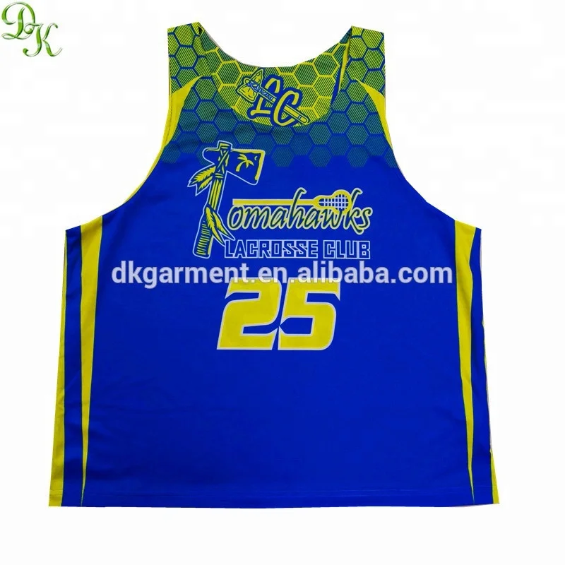 
reversible lacrosse jersey customized sublimation printing design 