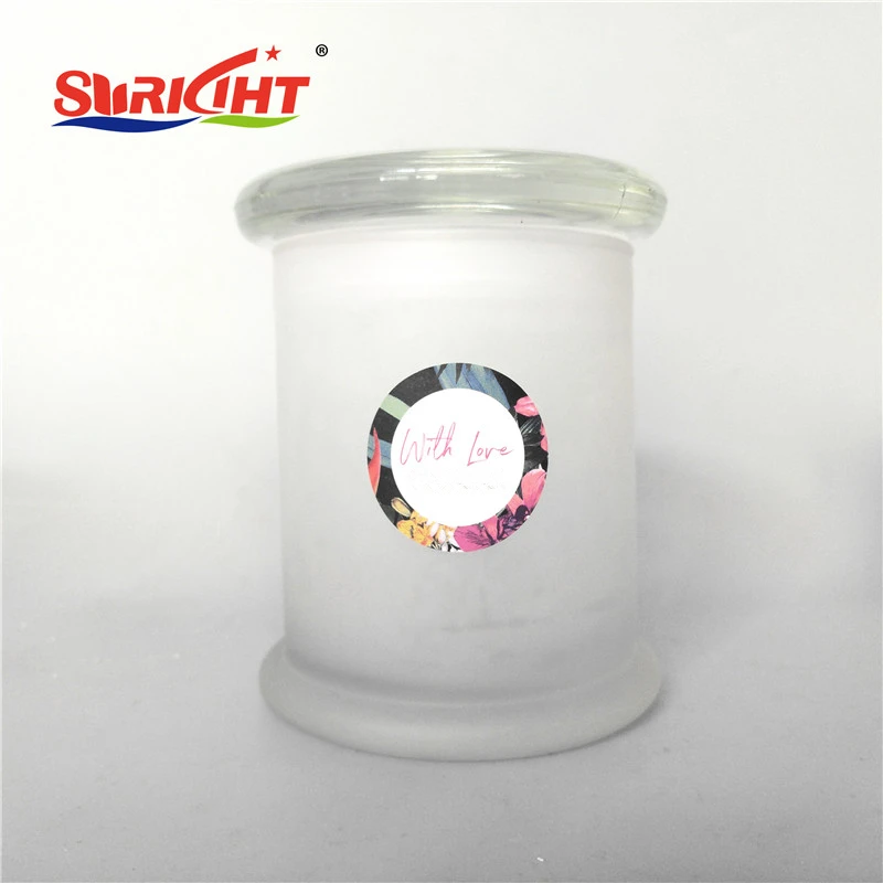 Мини-стеклянный держатель для свечи со стеклянной крышкой и пластиковыми свечками