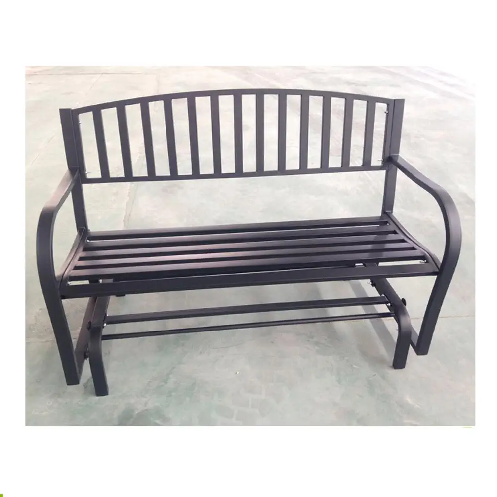 Kingfisher 2 Seater Glider Rocking Bench With iron Seat for Garden Patio