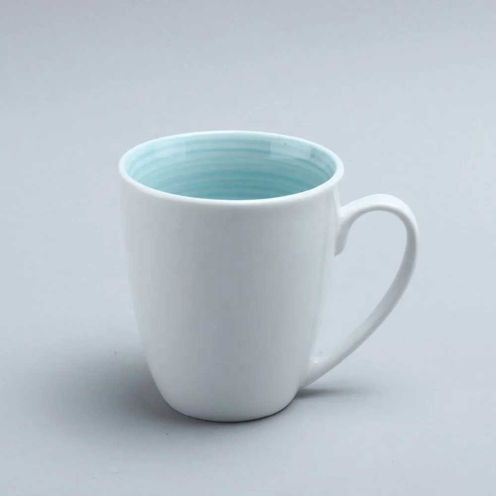 Рекламная кофейная кружка с сублимационным логотипом белая керамическая