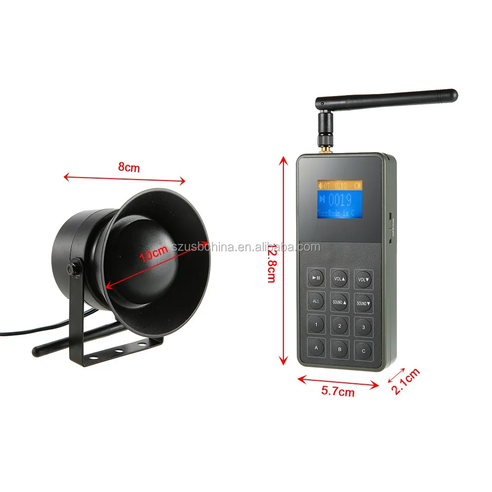 
CP830 hunting bird decoy made in Italy 1 remote with 3 bird callers 3 in 1 quail sounds electronic game call 