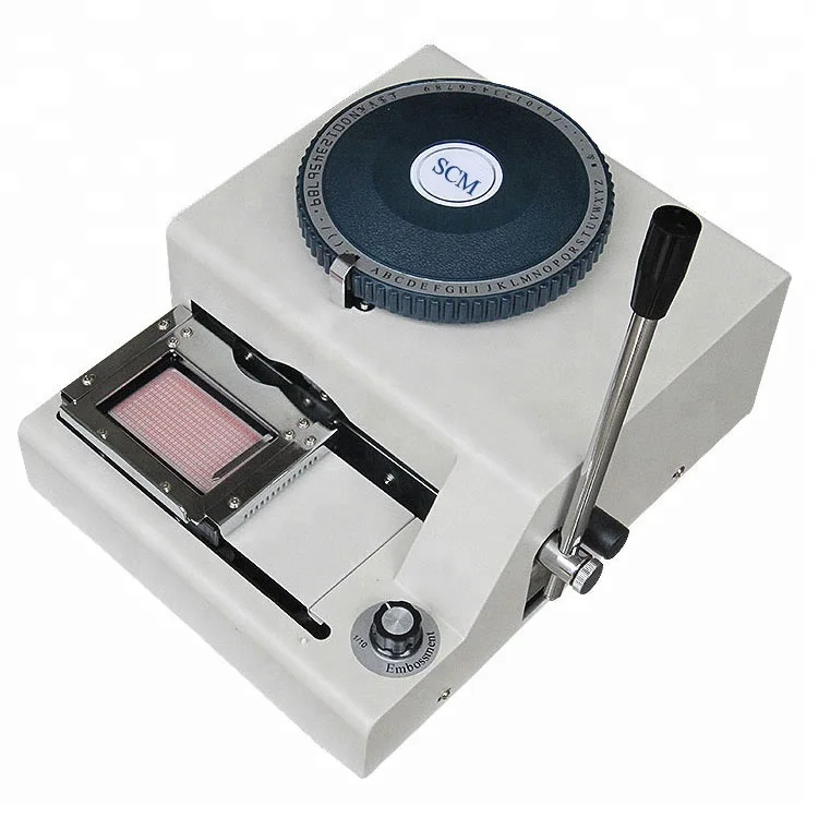 Высококачественный ручной тиснитель для письма слов или номера на пластиковой ПВХ кредитной карте