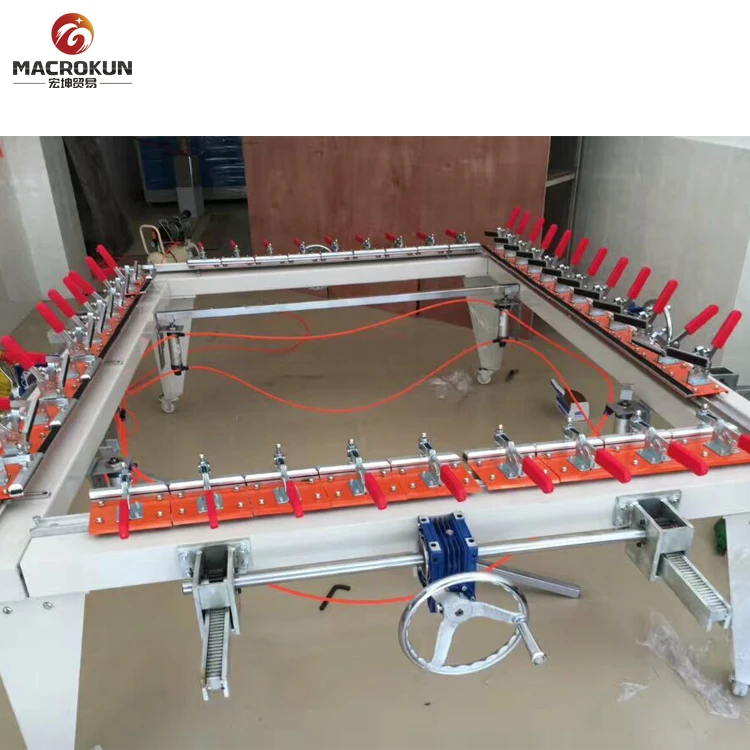 Manual silk screen stretching machine for screen printing