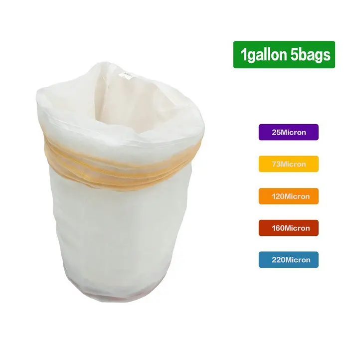 5 галлонов полностью сетчатый пузырчатый мешок/фильтр мешок 8 мешков в комплекте