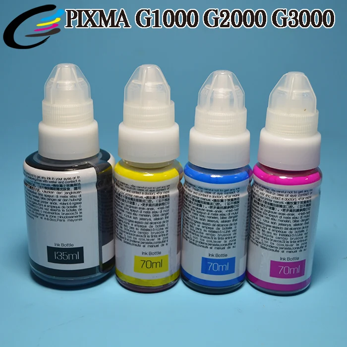 FCOLOR GI-290 New Dye Ink Refill Kit for Canon PIXMA G1200 G2200 G3200 Printer 100ml & 500ml Volumes