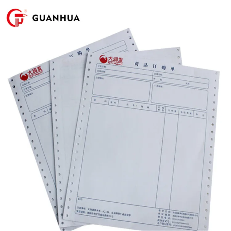 Reliable and Cheap Size and color can be customized computer bill printer paper colored printing for office