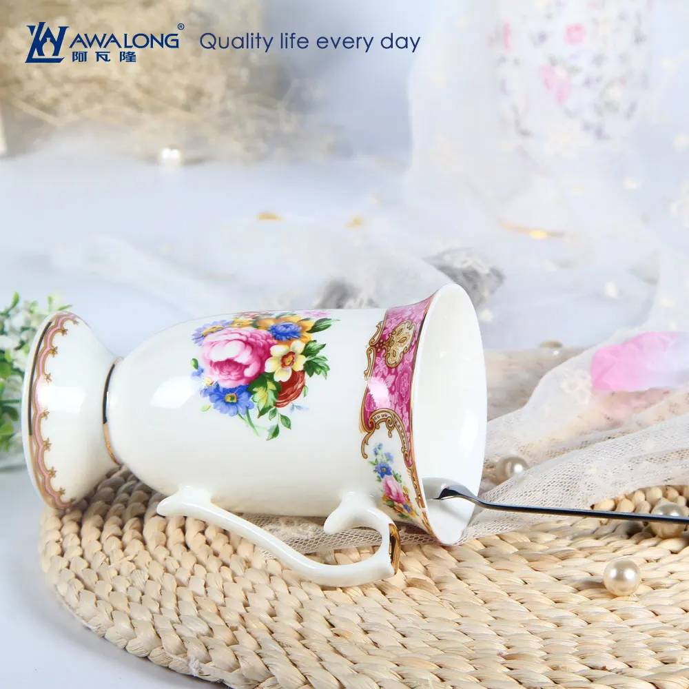 custom made ceramic tea cup / unique fine bone tea mugs / conventional royal tea cup