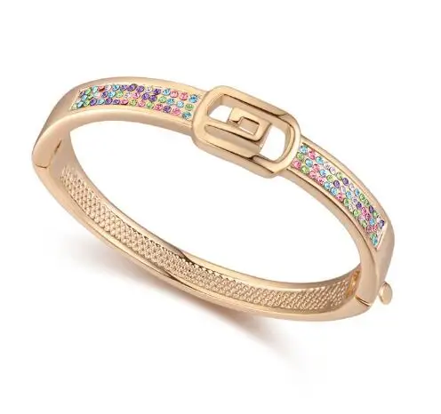 
Europe & USA sell lots of creative belt high-end real gold plated bracelet crystal bracelet 