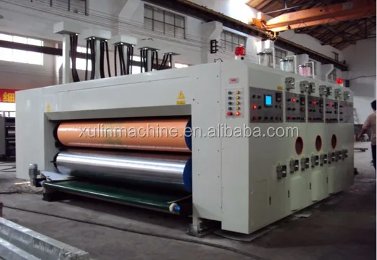 Flexo printer slotter die cutting corrugated carton box slotting machine
