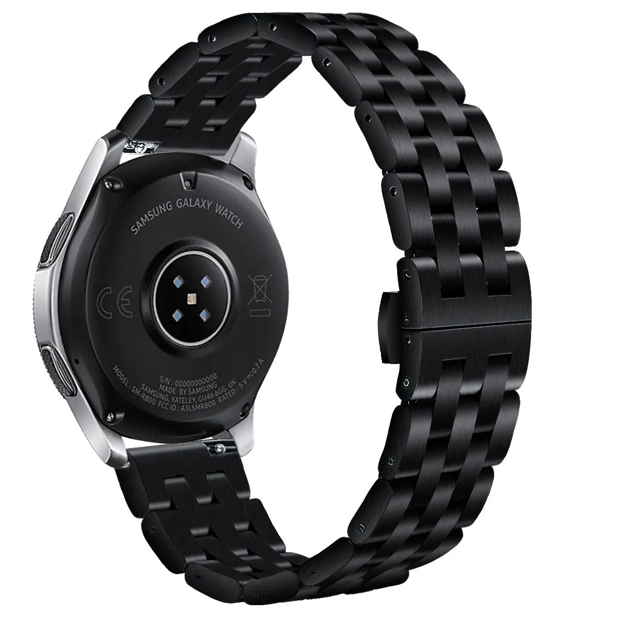 Adjustable 5 link metal band stainless steel watch banding strap bracelet for Samsung Galaxy Smart Watch Bands