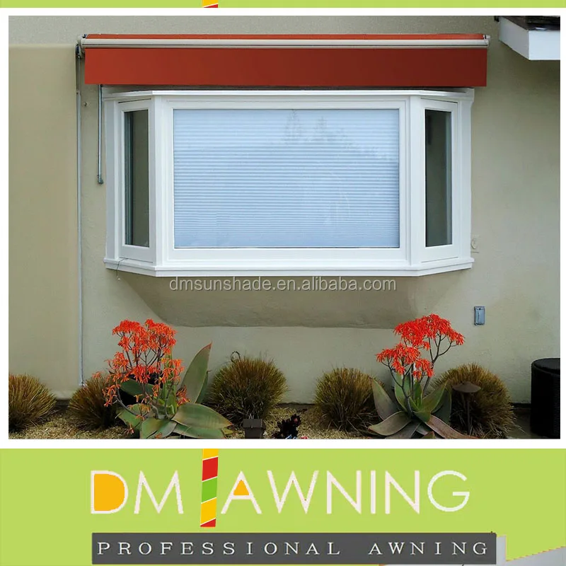 Hot Selling  Remote Control Full Cassette LED Light Retractable Awning