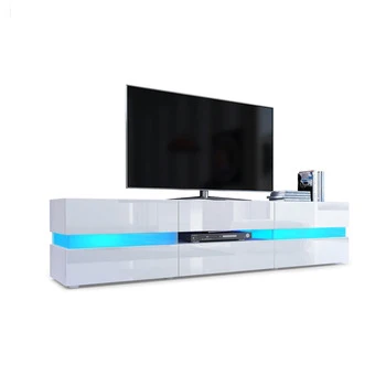 Modern melmained MDF particle board cheap simple living room furniture tv stand