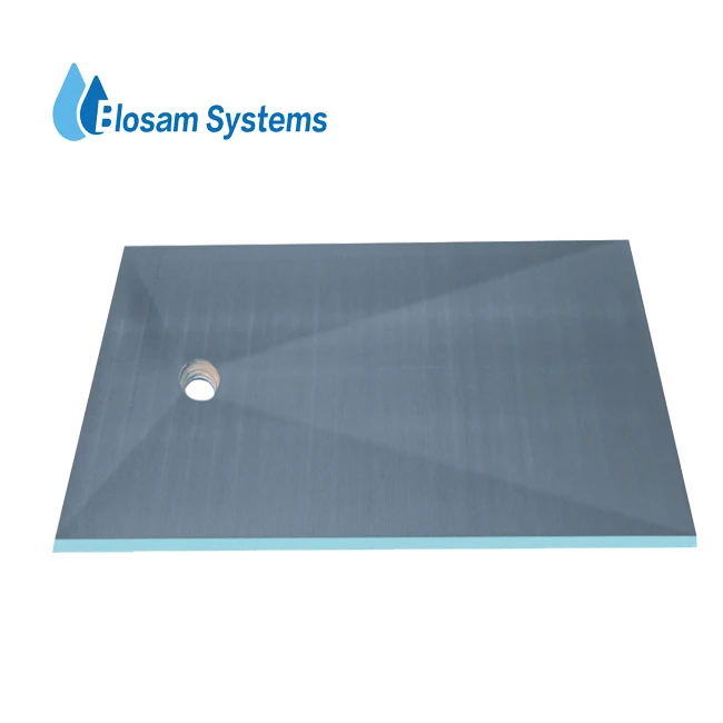 tile backer board  xps shower tray
