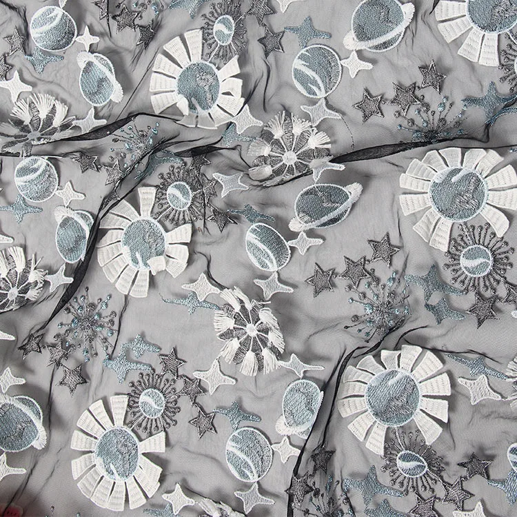 China factory Shaoxing Yeemo free sample dress 3d lace fabric for wedding