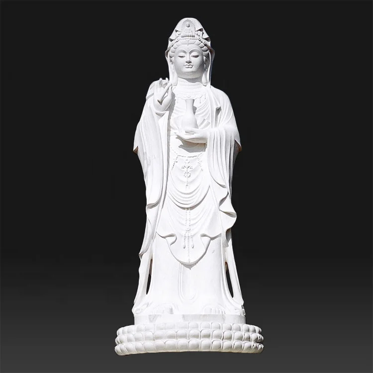 Outdoor Garden White Female Alabaster Statues Buddha Lady for Sale Outdoor / Garden Decoration Online Technical Support EASTERN