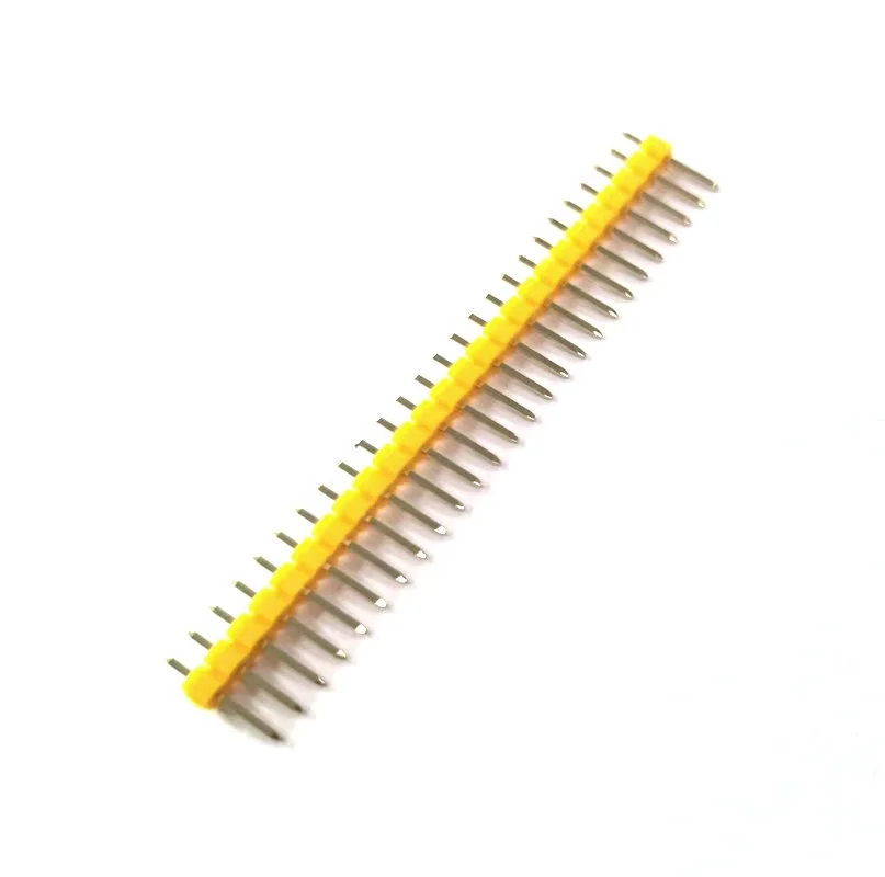 Color headers connector Female header Pitich 2.54mm 40 Pin single Row Straight angle Vertical Golden mating for Raspberry Pi