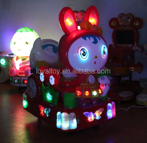 LYER2154 rabbit kiddie ride, colorful coin operated video game machines, commercial grade cheap arcade machine