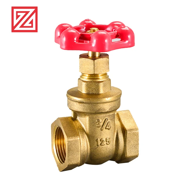 
ZHEGNQU cast brass OEM services 2Inch Gate Valve full copper flow 