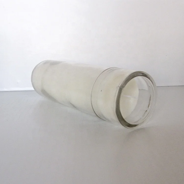 Customized Logo 7Days White Color Glass Assorted Religious Candle