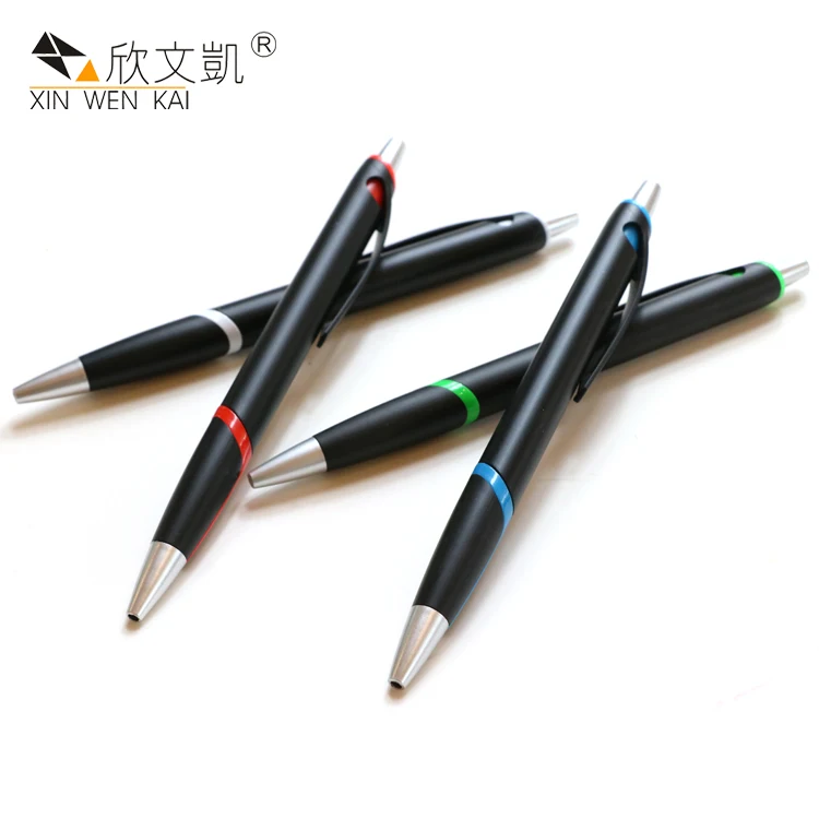 
Stationery Manufactures Black Clip Plastic Click Ball Pens kaco pure plastic ball pen plastic ball pen for one time useable 