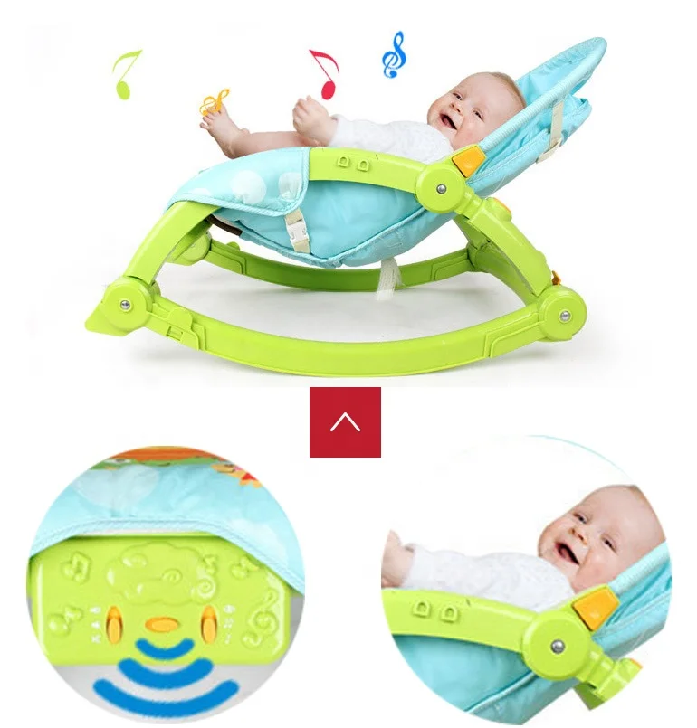 
high quality wholesale newborn light music pink cradle baby bed for 0+ 