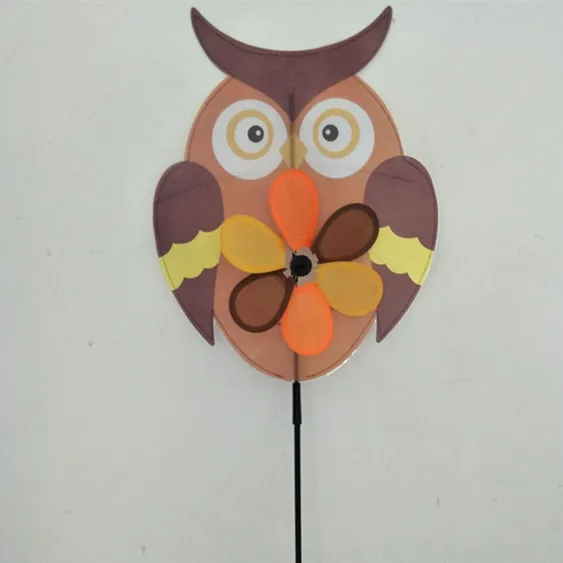 Owl cartoon windmill pinwheel for kids