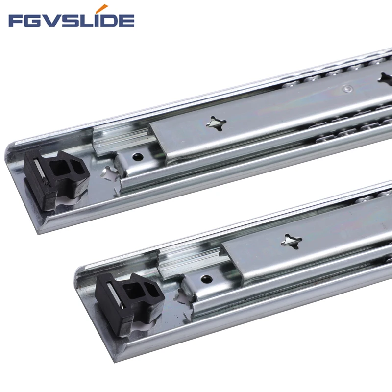 FGVSLIDE 76mm full extension 200kg Heavy Locking heavy load Duty Telescopic Drawer Slides Rails for Industrial Tool Cabinet