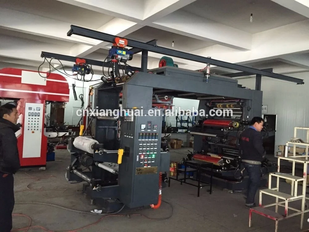 Hangzhou Xinghuai Flexo Printing Machine Manufacturer 4 Colors Roll Paper Flexographic Printer