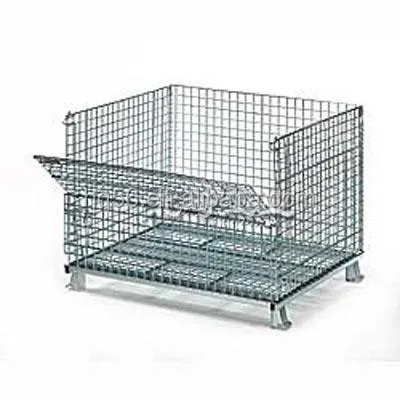 Steel storage cage for warehouse